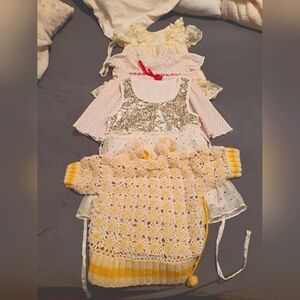 Assorted Baby Dresses with Lace and Sequins